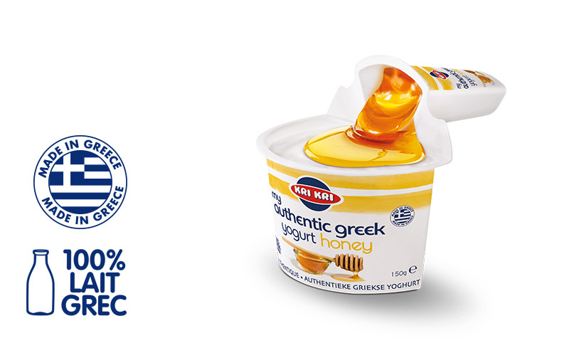 My Αuthentic Greek yogurt Yaourt Grec 2% m.g. avec du Miel 150g